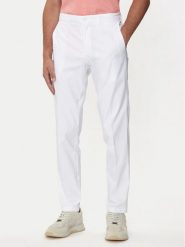 Boss Chinosy T_Phoenix 50495488 Biały Regular Fit. Białe spodnie materiałowe męskie Boss, m, bez wzorów, z syntetyku. Za 359.99 zł.