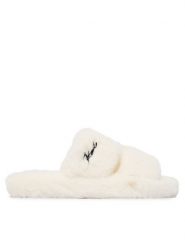 KARL LAGERFELD Kapcie Hypns KL80674 Kremowy. Białe kapcie damskie KARL LAGERFELD, bez wzorów, z materiału. Za 439.99 zł.