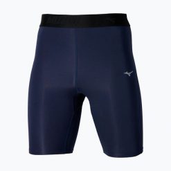 Legginsy do biegania męskie Mizuno Core Impulse Mid. Niebieskie legginsy sportowe męskie Mizuno, m, bez wzorów, do biegania. Za 119.99 zł.