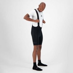 Spodenki rowerowe męskie Rogelli ULTRACING 2.0 z żelową wkładką. Czarne szorty męskie Rogelli, na lato, m, bez wzorów, z elastanu. Za 527.00 zł.