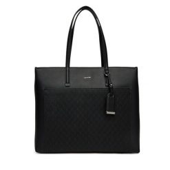 Torebka Calvin Klein. Czarne torebki shopper damskie Calvin Klein, bez wzorów, bez dodatków. Za 449.99 zł.