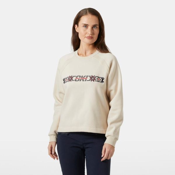 Sweter damski Helly Hansen Bliss. Białe bluzy sportowe damskie Helly Hansen, bez wzorów, bez kaptura, narciarskie. Za 425.50 zł.