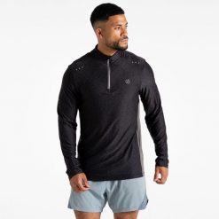 Bluza turystyczna męska Power Up. Czarne bluzy męskie Dare 2b, m, bez wzorów, bez kaptura. W wyprzedaży za 179.99 zł.