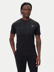 Lacoste Koszulka techniczna TH4782 Czarny Regular Fit. Czarne koszulki sportowe męskie Lacoste, m, bez wzorów, z syntetyku, bez kołnierzyka, bez ramiączek, tenisowe. Za 329.99 zł.