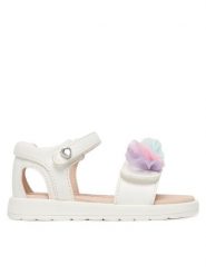 Mayoral Sandały 41743.39 Biały. Białe sandały dziewczęce Mayoral, ze skóry, bez zapięcia. Za 189.99 zł.