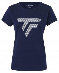 Koszulka tenisowa damska Tecnifibre T-Shirt Training Tee. Niebieskie t-shirty damskie TECNIFIBRE, l, bez wzorów, z materiału, klasyczne, bez kołnierzyka. Za 151.35 zł.