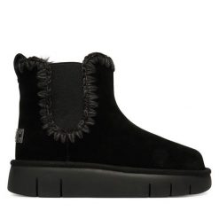 Śniegowce Mou. Czarne śniegowce i trapery damskie Mou. Za 1,009.00 zł.