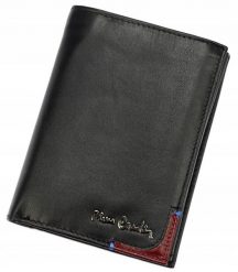 Portfel męski Pierre Cardin [DH] 330 TILAK75 czarny. Czarne portfele męskie z aplikacjami, ze skóry. Za 41.00 zł.