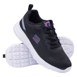 Buty IQ Cross The Line Alys W 92800598898 czarne. Czarne obuwie sportowe damskie bez wzorów, z materiału, na fitness i siłownię. Za 208.80 zł.