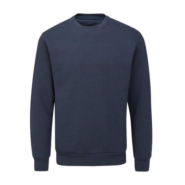 Bluza Unisex Dla Dorosłych Essential Plain. Niebieskie bluzy męskie MANTIS, m, z aplikacjami, z bawełny, bez kaptura. Za 137.99 zł.
