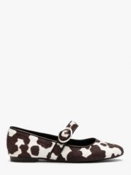 Baleriny damskie w krowie łaty. Brązowe baleriny damskie Ryłko, na lato, bez wzorów, z tkaniny, bez obcasa. Za 329.99 zł.