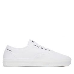 Tenisówki Tommy Hilfiger. Białe trampki męskie Tommy Hilfiger, bez wzorów, bez zapięcia. Za 369.99 zł.