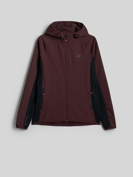 4F Kurtka softshell wiatroodporna damska - brązowa XL. Czarne kurtki damskie 4f, s, bez wzorów, z materiału, bez kaptura. Za 249.99 zł.