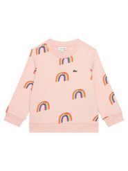 Lacoste Bluza SJ8433 Różowy Regular Fit. Czerwone bluzy dla dziewczynek Lacoste, bez wzorów, z bawełny, bez ramiączek, bez kaptura. Za 319.99 zł.