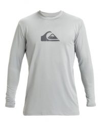 Koszulka surfingowa z długim rękawem UPF 50 dla Mężczyzn EVERYDAY SURF Szary. Szare bluzki z długim rękawem męskie Quiksilver, m, bez wzorów, z elastanu, bez kołnierzyka. Za 169.99 zł.