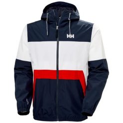 Kurtka wodoodporna Helly Hansen Koster. Niebieskie kurtki męskie Helly Hansen, m, bez wzorów, z materiału, bez kaptura. Za 672.00 zł.