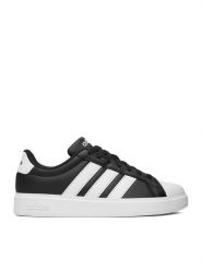 Adidas Sneakersy CEOWB-STREETTALK J JQ8610 Czarny. Czarne buty sportowe dziewczęce Adidas, bez wzorów, ze skóry, bez zapięcia. Za 219.99 zł.