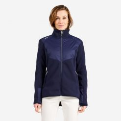 Polar żeglarski damski Decathlon Sailing 500 ciepły. Niebieskie swetry damskie Decathlon, m, bez wzorów, z polaru, sportowe, bez kołnierzyka, bez ramiączek, bez kaptura. W wyprzedaży za 129.99 zł.