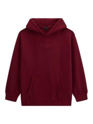 Guess Bluza L5YQ25 KAV34 Bordowy Regular Fit. Czerwone bluzy dla chłopców Guess, z aplikacjami, z bawełny, bez ramiączek, bez kaptura. Za 214.99 zł.