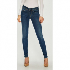 Pepe Jeans - Jeansy Pixie. Niebieskie jeansy damskie Pepe Jeans. W wyprzedaży za 319.90 zł.