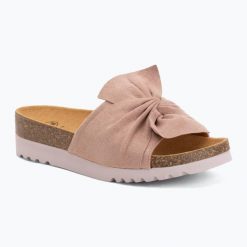 Klapki damskie Scholl Princess Med. Czerwone klapki damskie Scholl, bez wzorów, z materiału, eleganckie, bez obcasa. Za 289.99 zł.