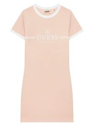 Guess Sukienka codzienna J6GK26 KCQX1 Różowy Slim Fit. Czerwone sukienki dla dziewczynek Guess, z aplikacjami, z bawełny, bez ramiączek. Za 174.99 zł.