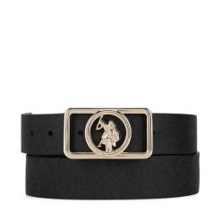 Pasek Damski U.S. Polo Assn. Czarne paski damskie U.S. Polo Assn., bez wzorów. Za 149.99 zł.