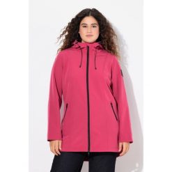 Damskie Długa kurtka softshell HYPRAR hydrofobowa trapezowy krój. Czerwone kurtki sportowe damskie Ulla Popken, plus size, bez wzorów, z elastanu, bez kaptura, trekkingowe. Za 480.99 zł.