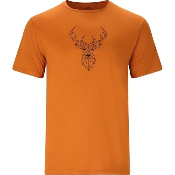 T-shirt Whistler Whions. Brązowe t-shirty męskie Whistler, s, bez wzorów, z materiału, klasyczne, bez kołnierzyka. Za 89.99 zł.