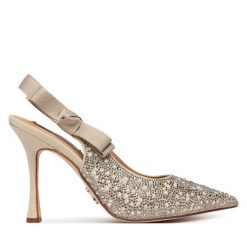 Szpilki Steve Madden. Brązowe szpilki damskie Steve Madden, bez wzorów, bez obcasa, bez zapięcia. Za 599.99 zł.