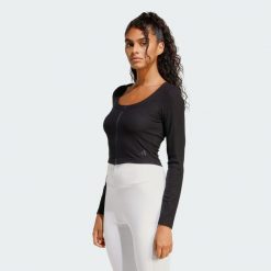 Kardigan Seasonal Essentials Rib. Czarne kardigany damskie Adidas, m, bez wzorów, prążkowane, klasyczne. Za 149.00 zł.