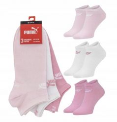 Puma Skarpety 3-PACK 94710901. Czerwone skarpety damskie Puma, bez wzorów, z bawełny. Za 36.99 zł.