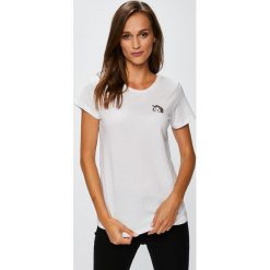 Sublevel - Top. Szare koszule damskie Sublevel, z bawełny, z okrągłym kołnierzem, z krótkim rękawem. W wyprzedaży za 49.90 zł.