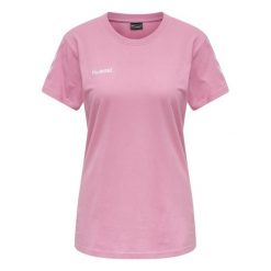 Koszulka damska Hummel hmlGO. Czerwone koszulki sportowe damskie Hummel, xs, bez wzorów, bez kołnierzyka, bez ramiączek, do piłki nożnej. Za 118.50 zł.
