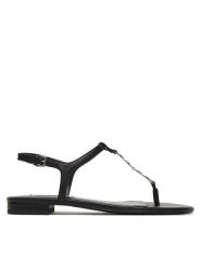 KARL LAGERFELD Sandały KL82516 Czarny. Czarne sandały damskie KARL LAGERFELD, bez wzorów, ze skóry, bez obcasa, na płaskiej podeszwie, bez zapięcia. Za 695.99 zł.