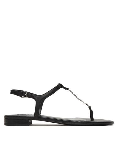 KARL LAGERFELD Sandały KL82516 Czarny. Czarne sandały damskie KARL LAGERFELD, bez wzorów, bez obcasa, na płaskiej podeszwie, bez zapięcia. Za 695.99 zł.