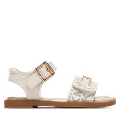 Sandały MICHAEL Michael Kors. Białe sandały dziewczęce MICHAEL Michael Kors, bez zapięcia. Za 339.99 zł.