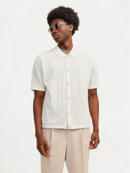 Jack & Jones Koszula Jornoto 12255011 Écru Regular Fit. Koszule męskie Jack & Jones, m, bez wzorów, z bawełny, bez kołnierzyka, bez ramiączek. Za 329.99 zł.