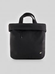 4F Torba na ramię (20 L) - czarna Uniwersalny. Czarne plecaki damskie 4f, bez wzorów, z materiału, biznesowe. Za 129.99 zł.