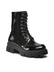 DeeZee Trapery WS5585-07 Czarny. Czarne śniegowce i trapery damskie DeeZee, ze skóry. Za 129.99 zł.