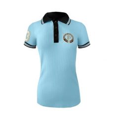 Koszulka polo damska JD ATTACK Juliette. Niebieskie koszulki sportowe damskie JD ATTACK, xs, bez wzorów, bez kołnierzyka, bez ramiączek, do jazdy konnej. Za 129.00 zł.