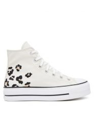Converse Trampki Chuck Taylor All Star Lift Platform A14936C Écru. Trampki i tenisówki damskie Converse, bez wzorów, z materiału, retro, bez zapięcia. Za 269.99 zł.