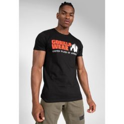 Classic Koszulka - Czarny. Czarne koszulki sportowe męskie GORILLA WEAR, s, bez wzorów, z bawełny, bez kołnierzyka, bez ramiączek, na fitness i siłownię. Za 178.00 zł.