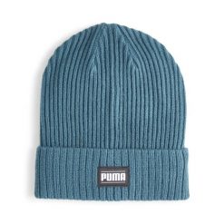 Czapka Puma Ribbed Classic Cuff Beanie. Zielone czapki i kapelusze damskie Puma, na zimę, bez wzorów, sportowe. Za 69.00 zł.