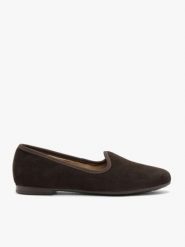 Czekoladowe minimalistyczne mokasyny. Brązowe mokasyny damskie Brawo sp. z o.o., ze skóry, eleganckie. Za 299.99 zł.