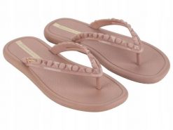 Japonki dla kobiet Ipanema Meu Sol Thon. Czerwone klapki damskie Ipanema, bez wzorów, z materiału, eleganckie, bez obcasa. Za 59.00 zł.