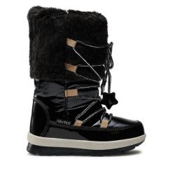 Śniegowce Garvalin. Czarne buty zimowe dziewczęce Garvalin, bez zapięcia. Za 249.99 zł.