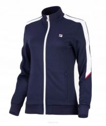 Bluza tenisowa Fila Jacket Manuela. Niebieskie bluzy damskie Fila, xs, bez wzorów, z dresówki, bez kaptura. Za 226.99 zł.