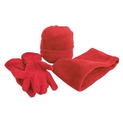 Zestaw Czapka, Rękawiczki I Szalik Polartherm. Czerwone czapki i kapelusze damskie RESULT WINTER ESSENTIALS, bez wzorów, z materiału. Za 67.99 zł.