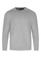 Sweter ze strukturą S-FORD. Szare swetry przez głowę męskie Volcano, m, bez wzorów, z bawełny, bez kołnierzyka. Za 159.99 zł.